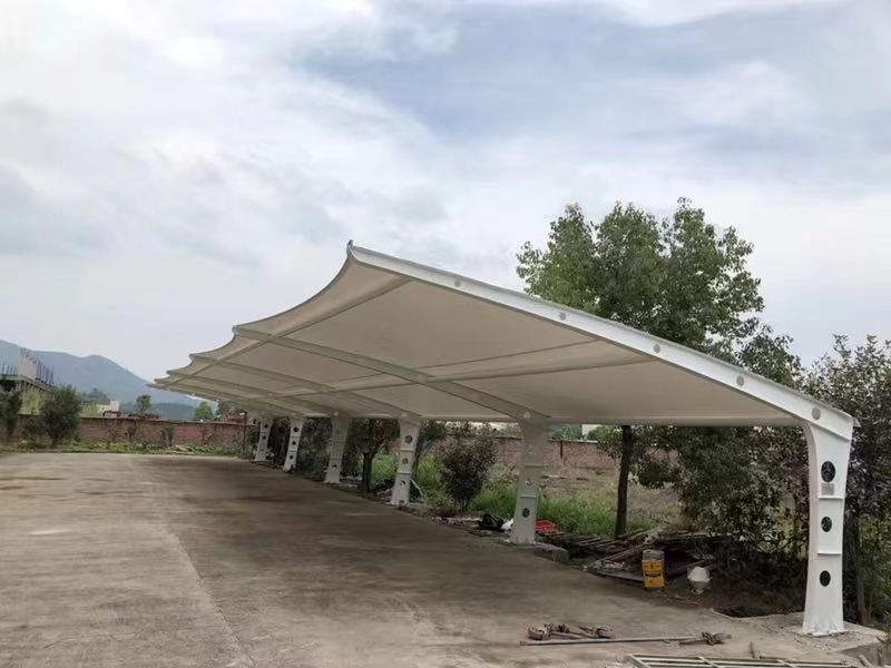 2026邳州学校膜结构自行车棚工程，耐腐蚀膜结构厂家施工-3